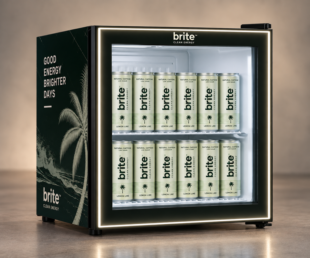 QUOTE: Brite Branded Countertop Display Cooler 50L — Square Door
