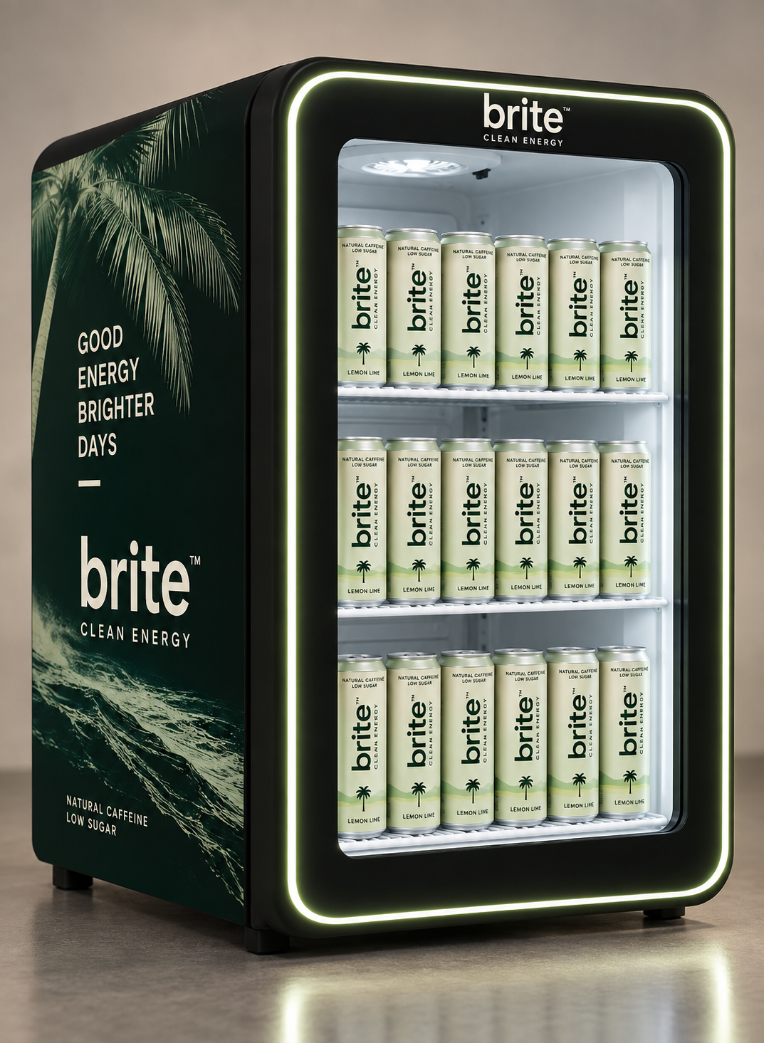 QUOTE: Brite Branded Countertop Display Cooler 70L — Round Door