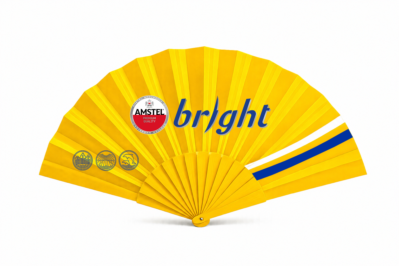 Handfan Amstel Bright - 27cm & Double Sided print