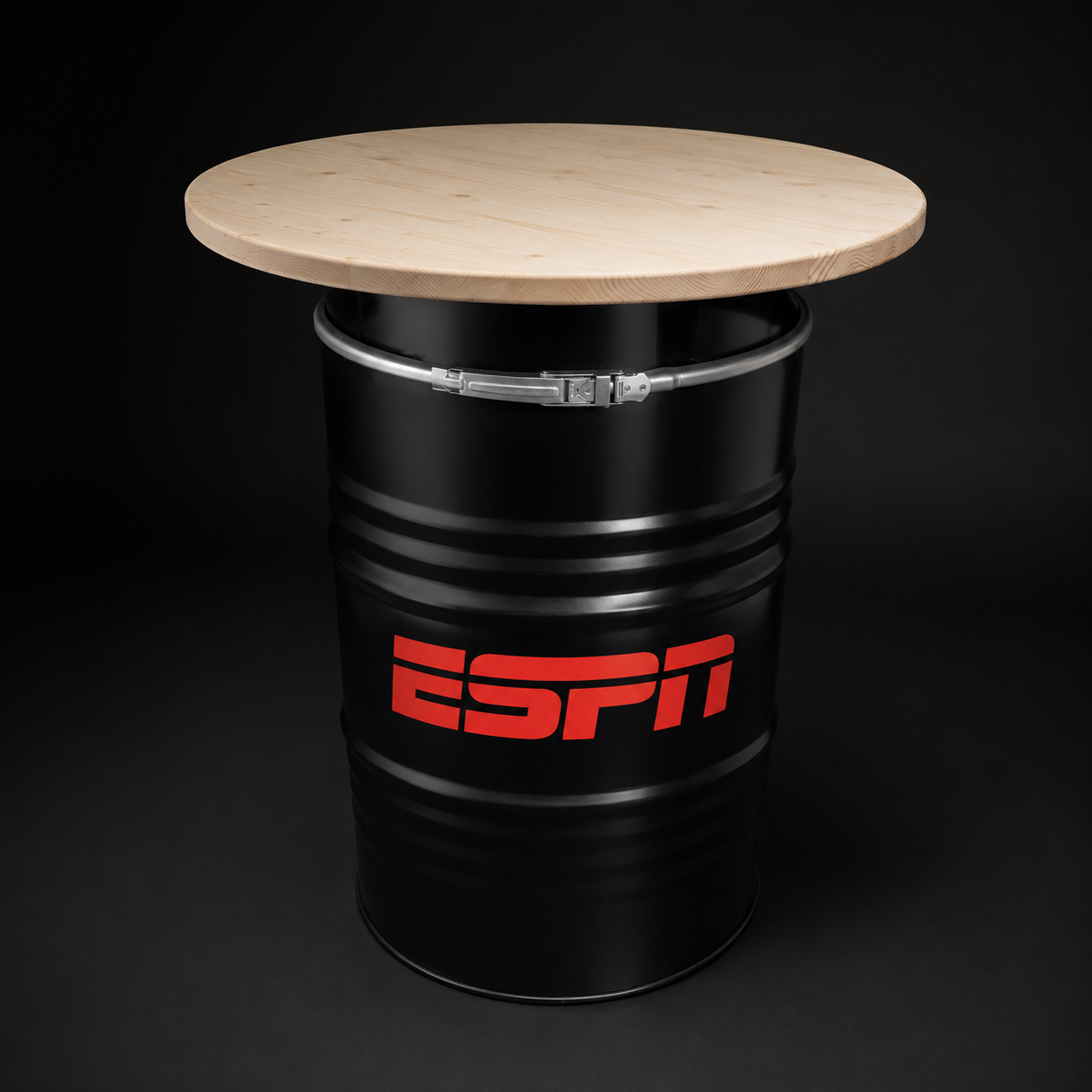 QUOTE: Oil Drum Bar Table Top 200L with Wooden Table Top