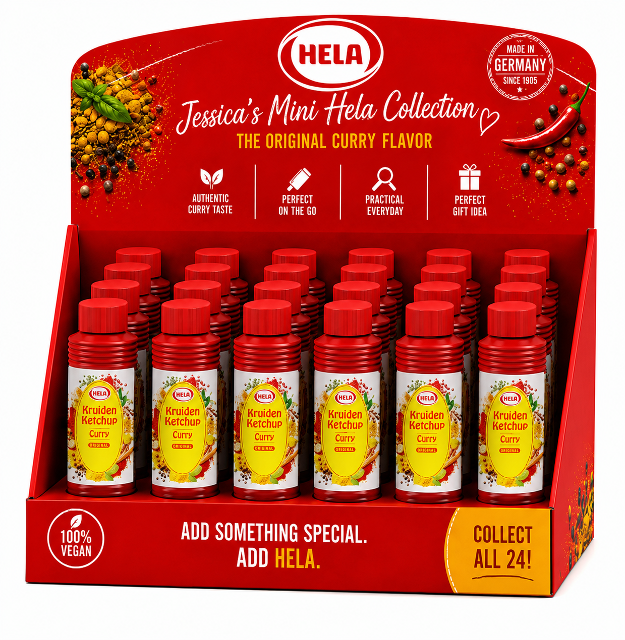 Quote: Hela Spice Counter Display Rack with 24 Bottles