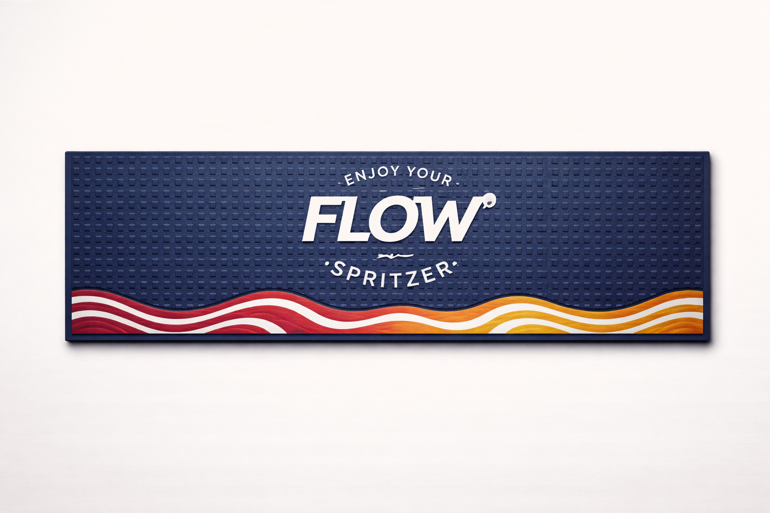QUOTE: Flow Rubber Bar Mat Blue