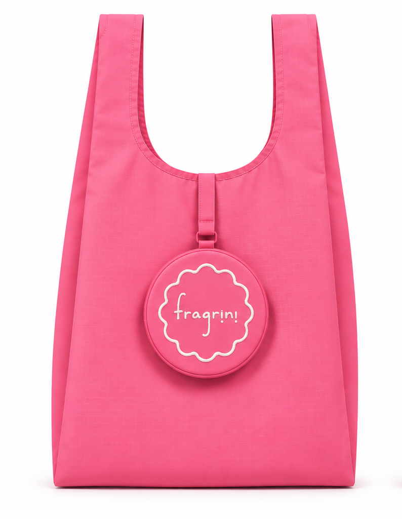 Quote: Fragrini Foldable Shopper with Embroidery on Pouch Design 2