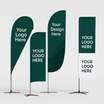 Custom Beach Flags – Feather Flag - Single Sided Print