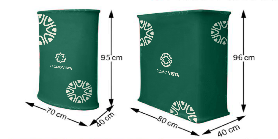 Custom Printed Trade Show Kiosk – Portable & LED Display