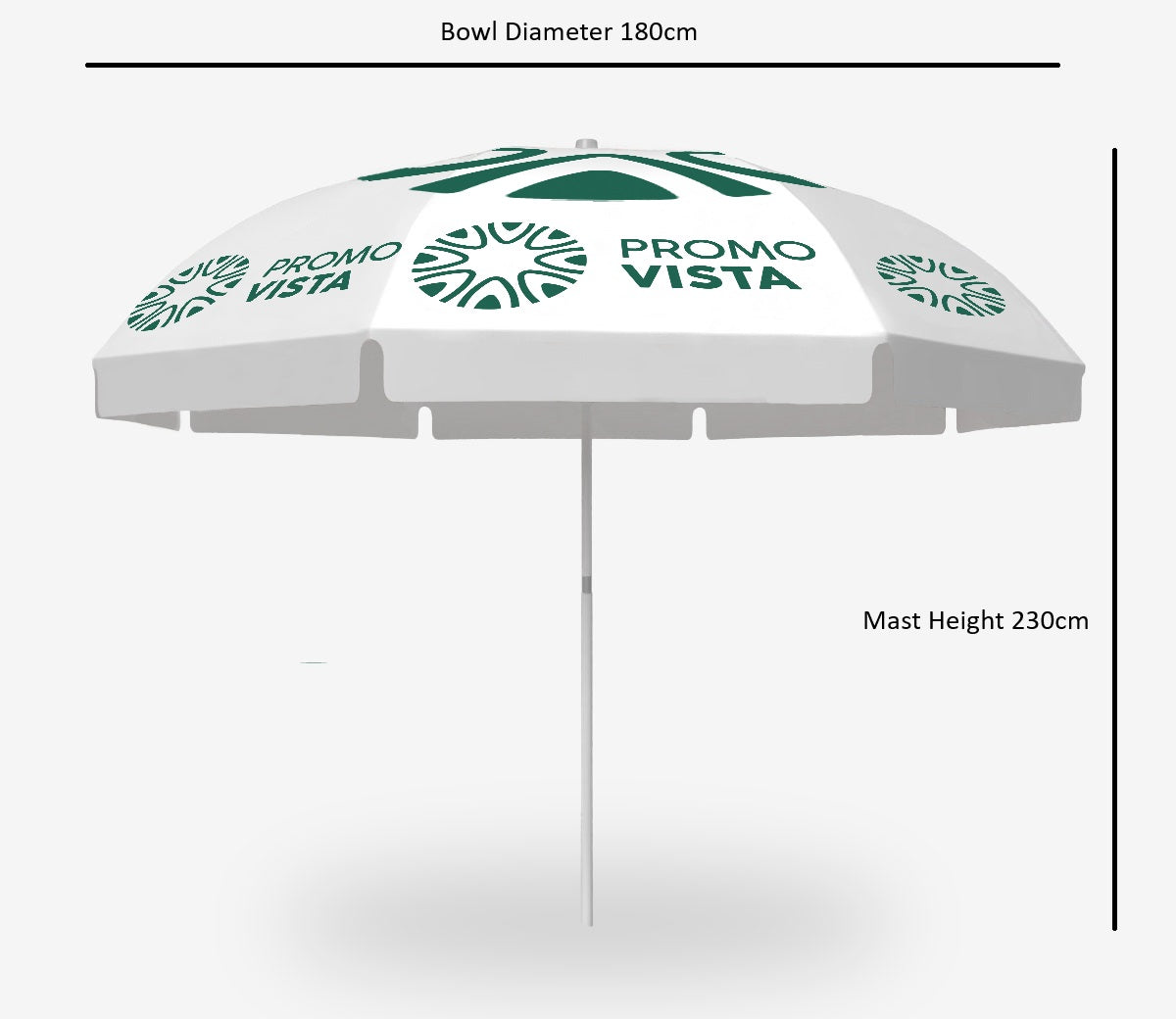 Custom Beach Parasol With Frills – Durable & Stylish