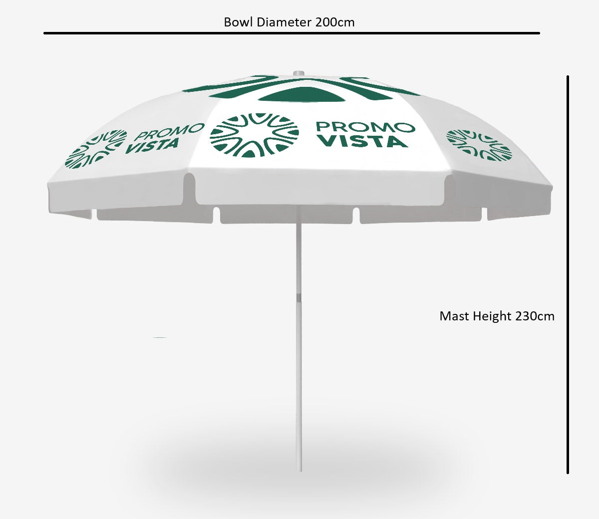 Custom Beach Parasol With Frills – Durable & Stylish