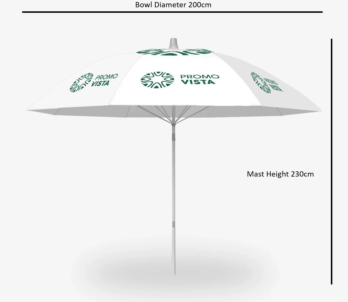 Custom Beach Parasol Without Frills – Durable & Stylish