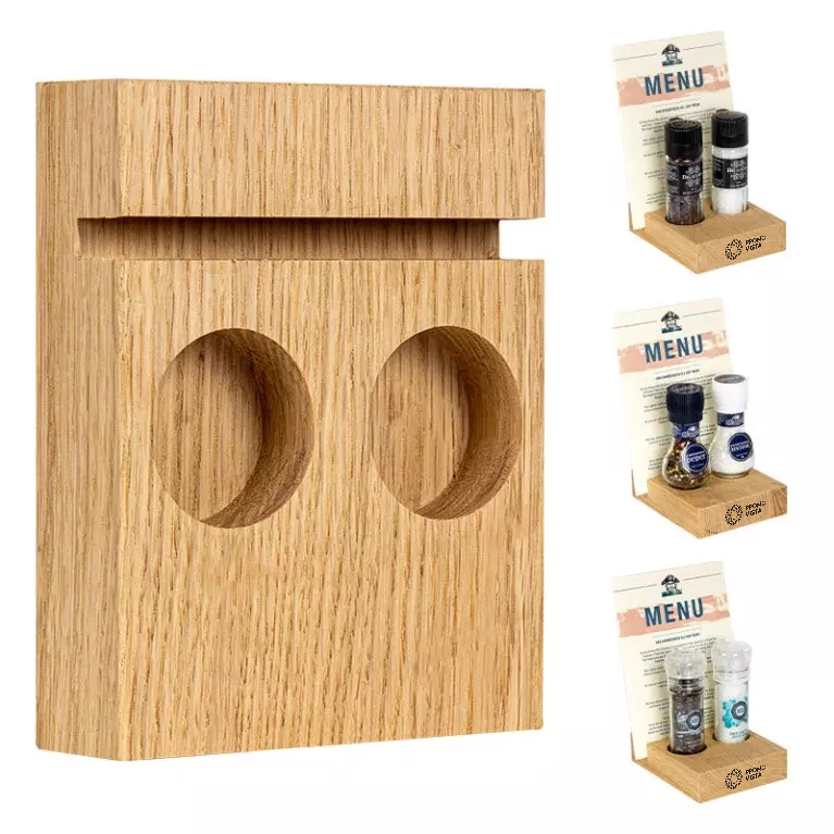 Customizable Bamboo Menu Holder – Stylish & Functional Display