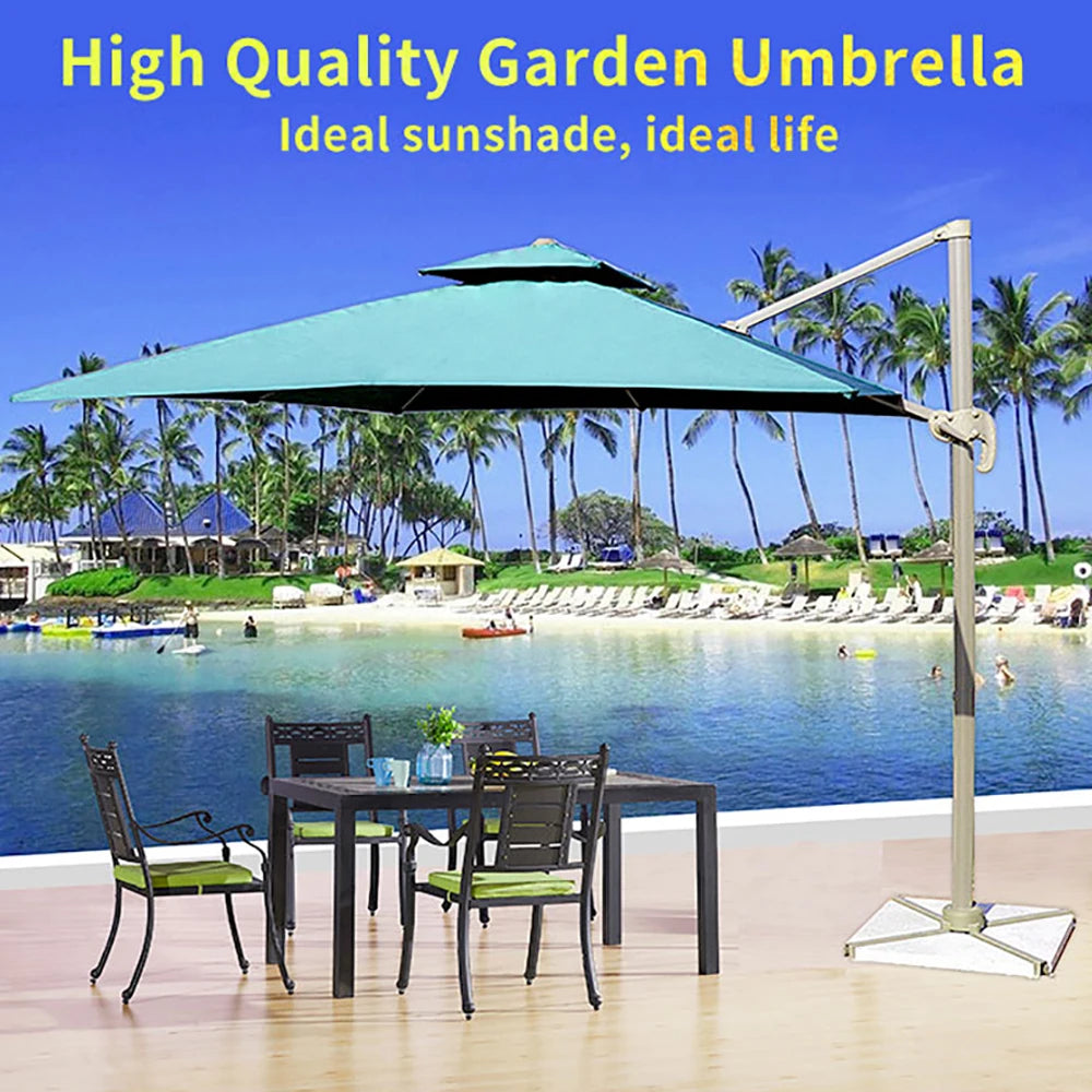Luxury Giant Cantilever Parasol – Custom Branded & Waterproof