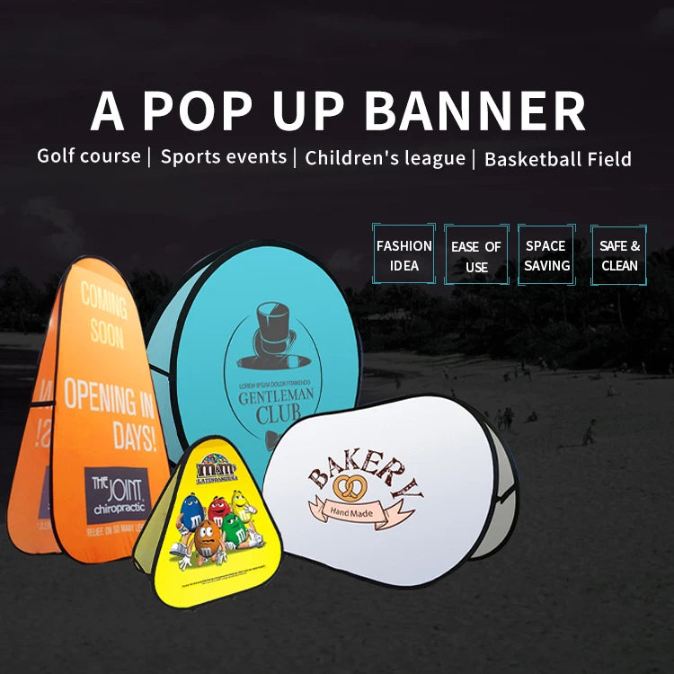 Portable A-Frame Pop-Up Banner Stand – Custom Branding