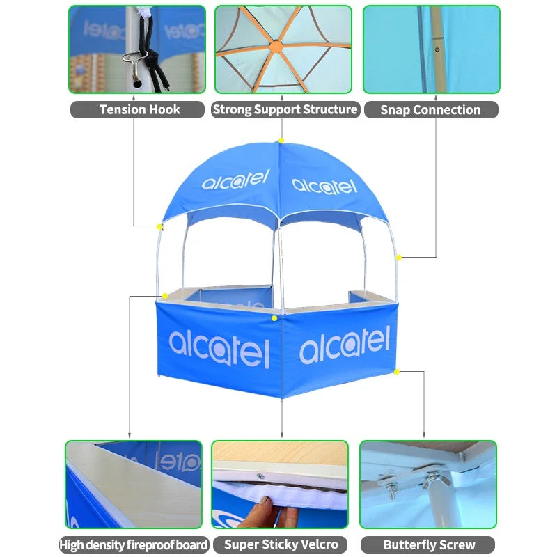 Custom Hexagonal Glamping Tent – Luxury Branded Dome