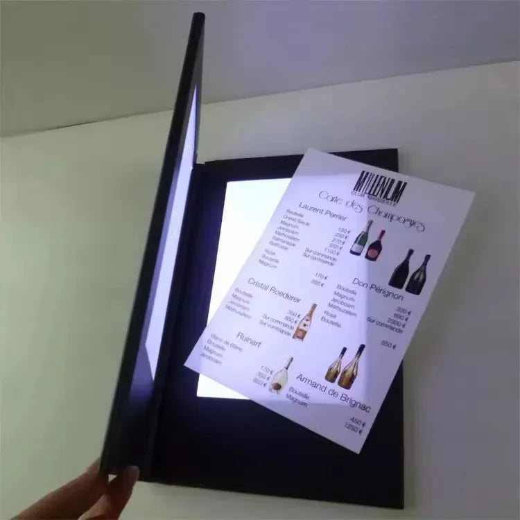 Custom Light Up Menu Holder – LED Backlit Display
