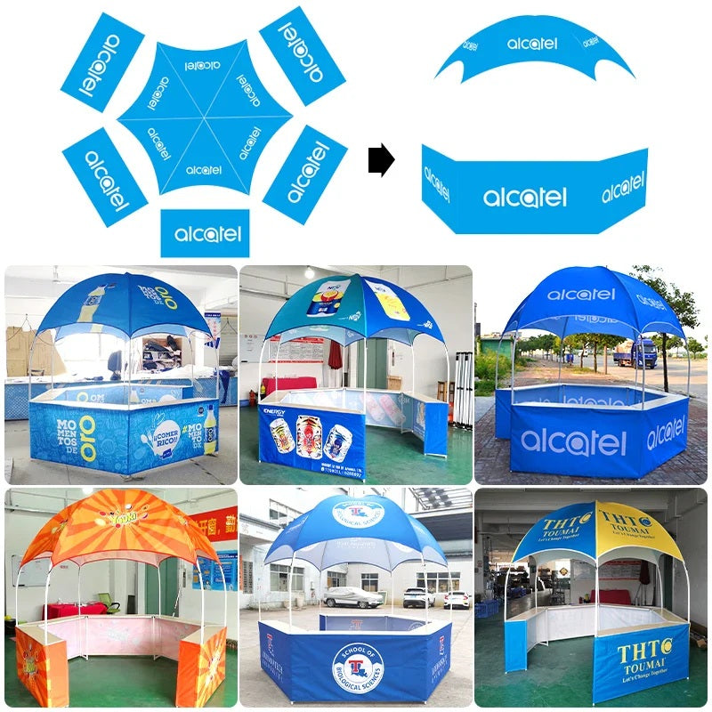 Custom Hexagonal Glamping Tent – Luxury Branded Dome
