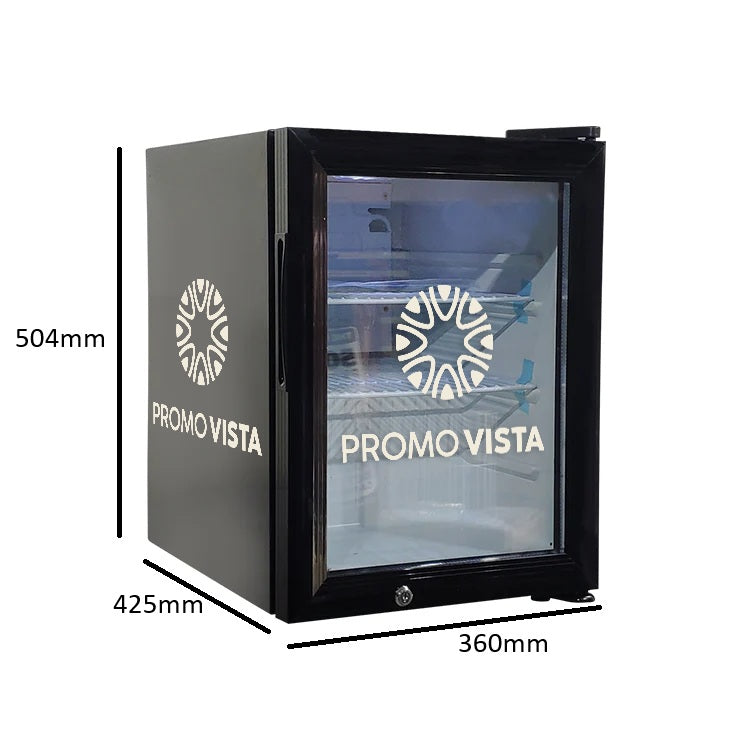 Branded Counter Top Cooler – Customizable Display Fridge (360x425x504 mm), Capacity 35L