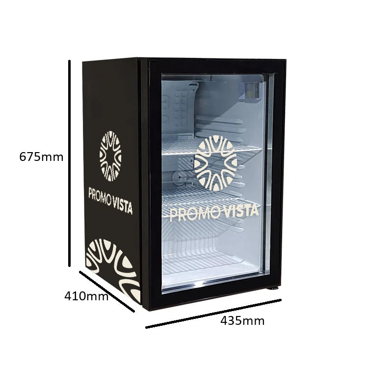 Branded Counter Top Cooler – Customizable Display Fridge (435x410x675 mm), Capacity 68L