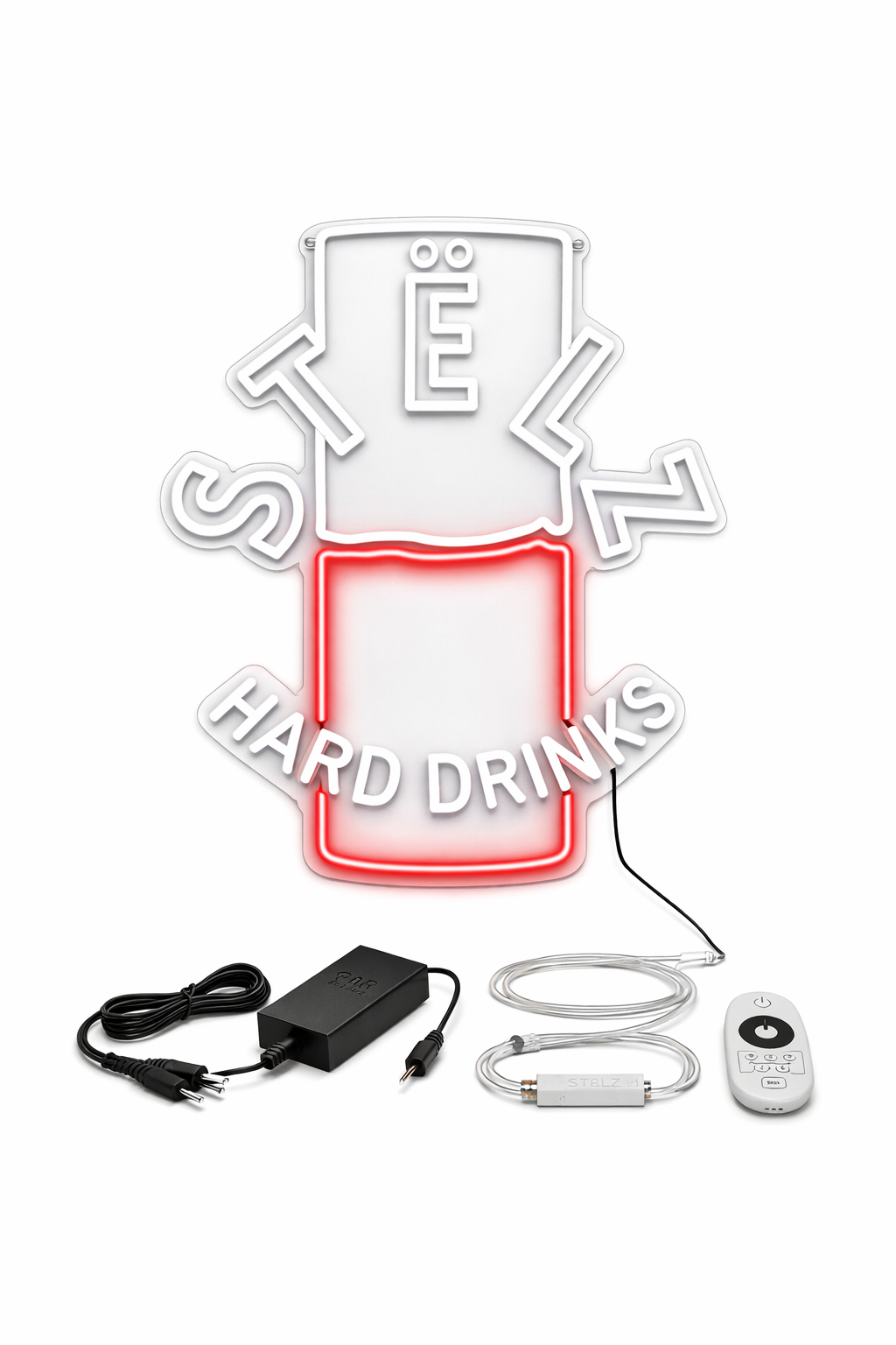 Bedrukte LED sign voor STELZ activaties