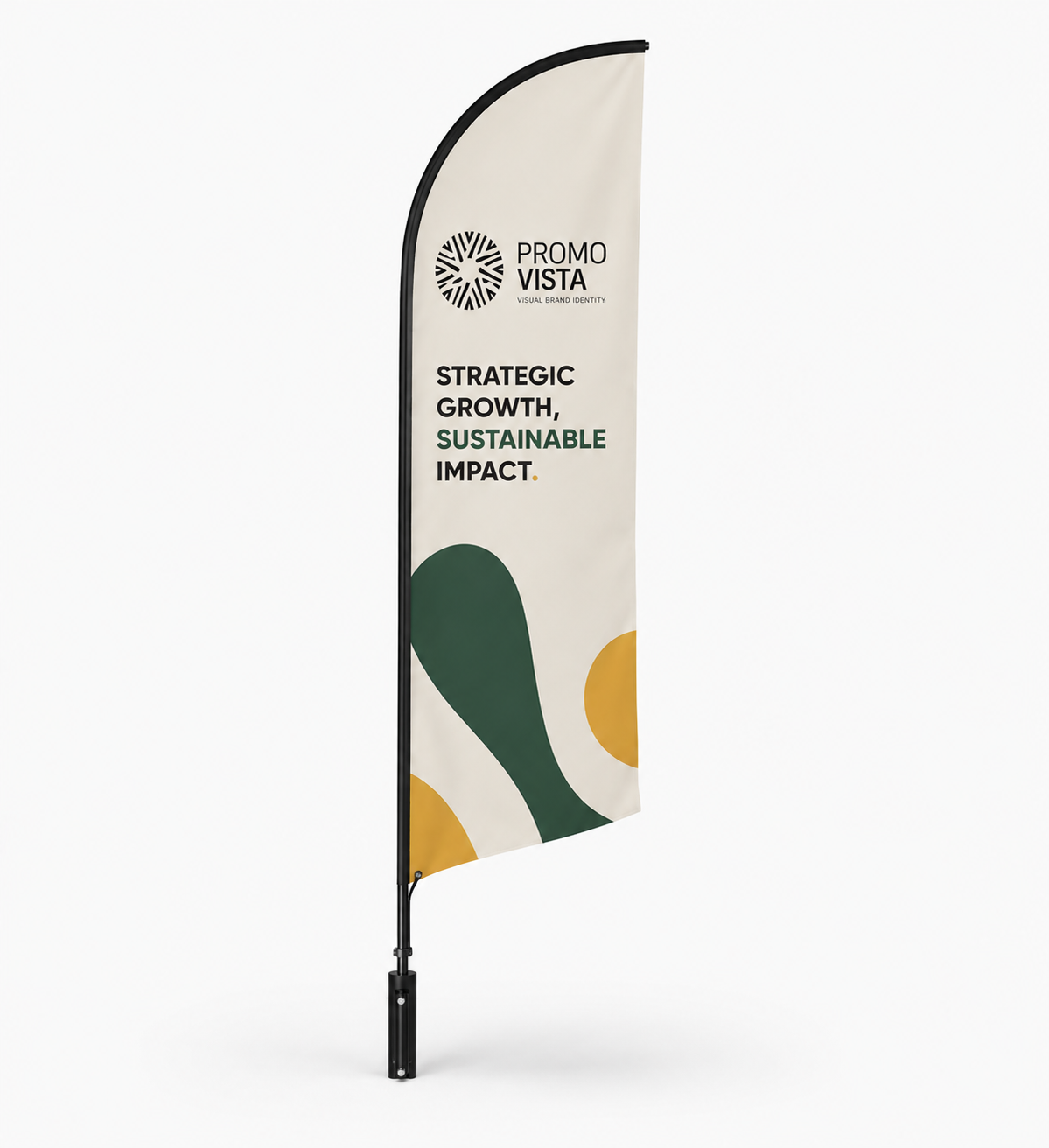 Feather Beach Flag Small - Single Sided Print