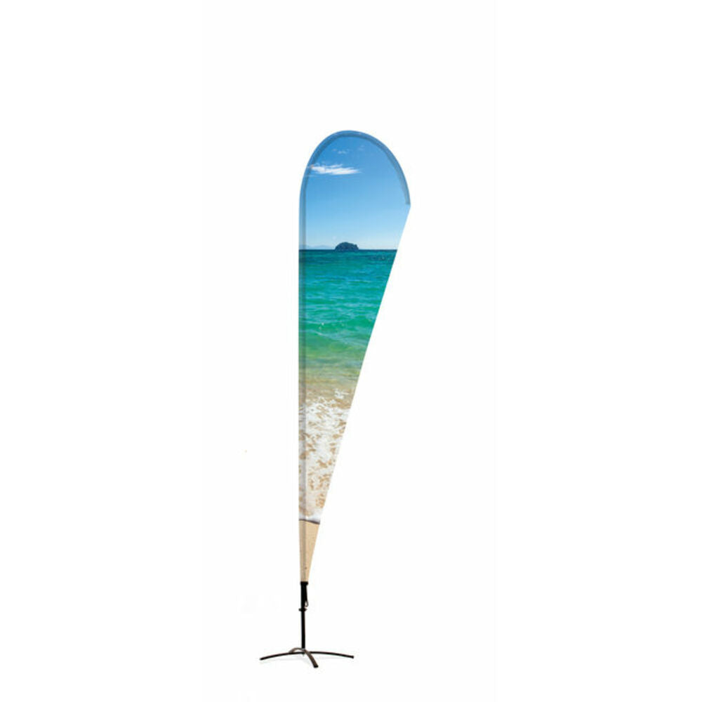 Custom Printed Beach Flag Alu Drop 235 cm Total Height