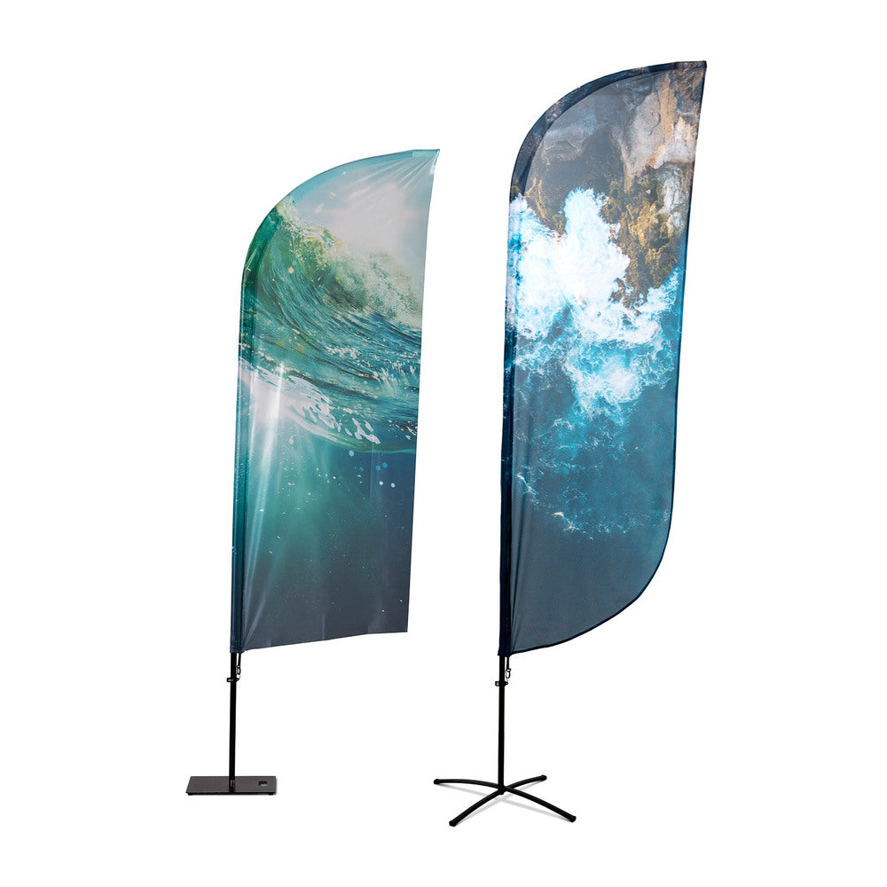 Custom Printed Beach Flag Alu Wind 310 cm Total Height