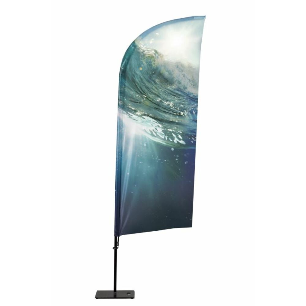 Custom Printed Beach Flag Alu Wind 310 cm Total Height — view 2