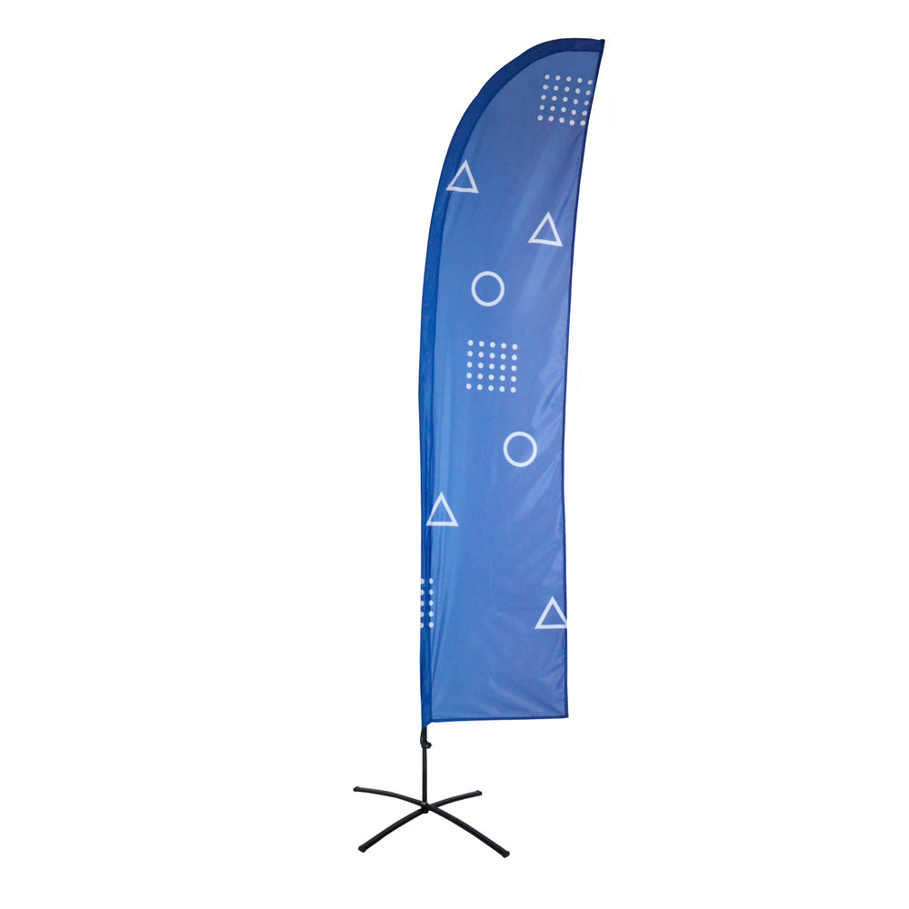 Custom Printed Beach Flag Budget with fiber glass Large — view 3