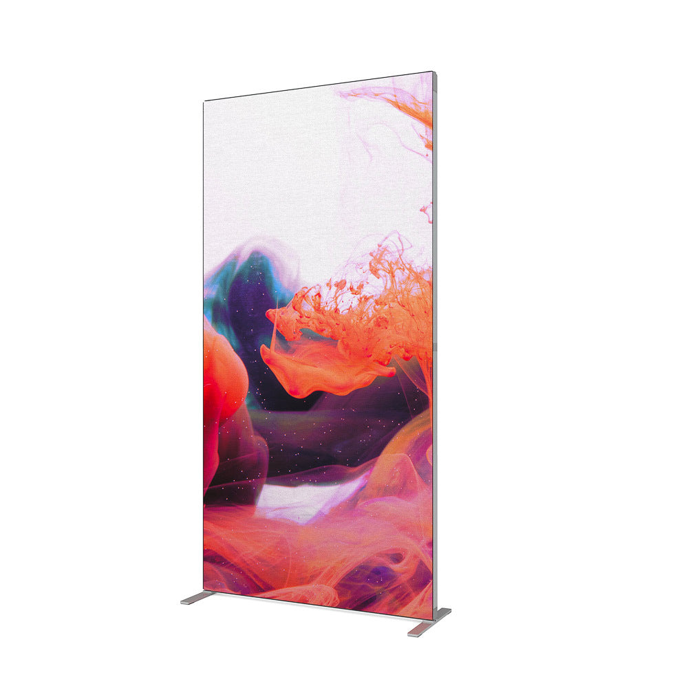 Custom Printed FlexFrame Wall Set 100 x 200 cm Silver