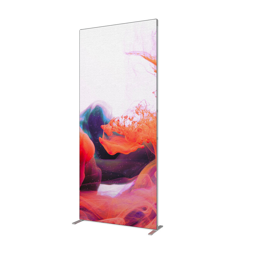 Custom Printed FlexFrame Wall Set 100 x 230 cm Silver (incl. Extension Set 30 cm)
