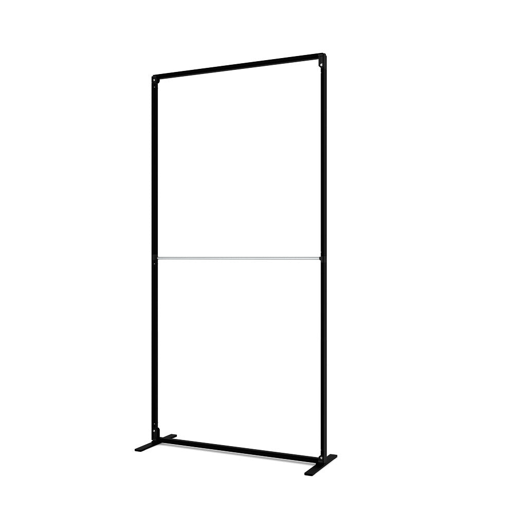 Custom Printed FlexFrame Wall Set 100 x 200 cm Black — view 3