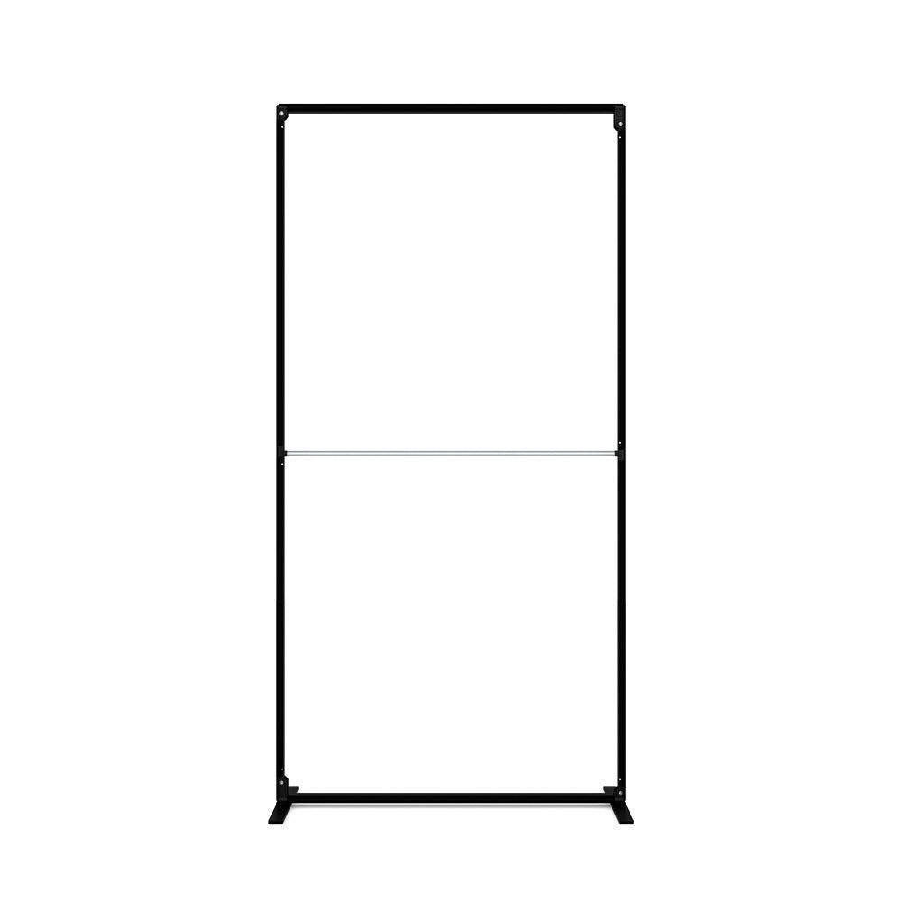 Custom Printed FlexFrame Wall Set 100 x 200 cm Black — view 4