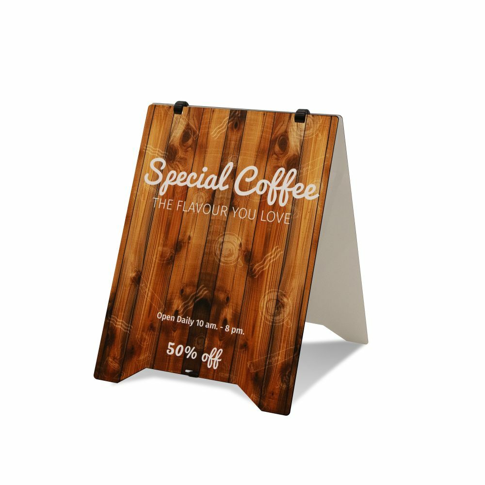 Grab & Grip Pavement Sign with White Panels