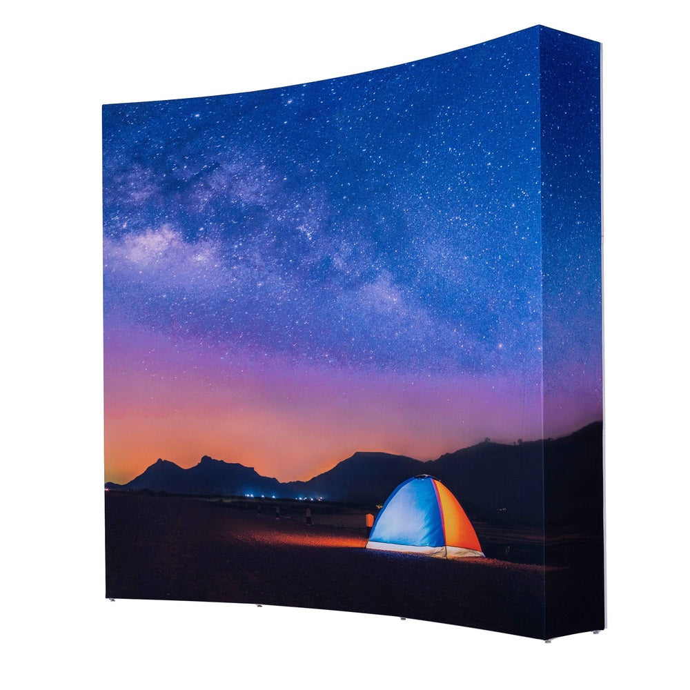 Custom Printed Pop-Up Impress Curved 3 x 3