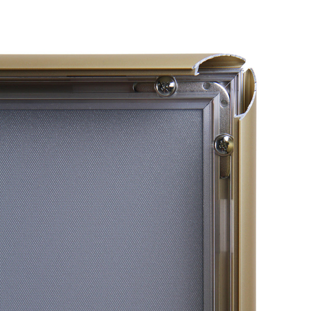 Custom Printed 25 mm Snap Frame Mitred Corners A1 Gold — view 3