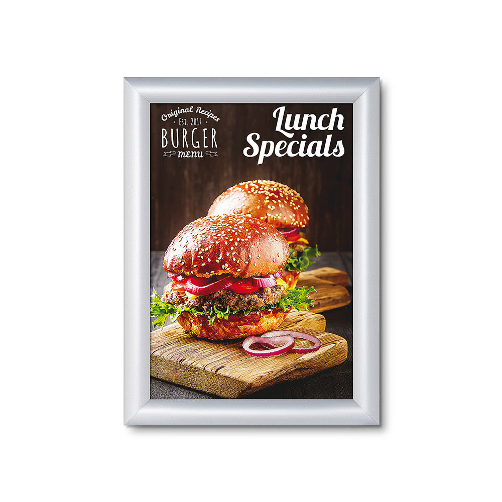 Custom Printed 25 mm Snap Frame Mitred Corners A4