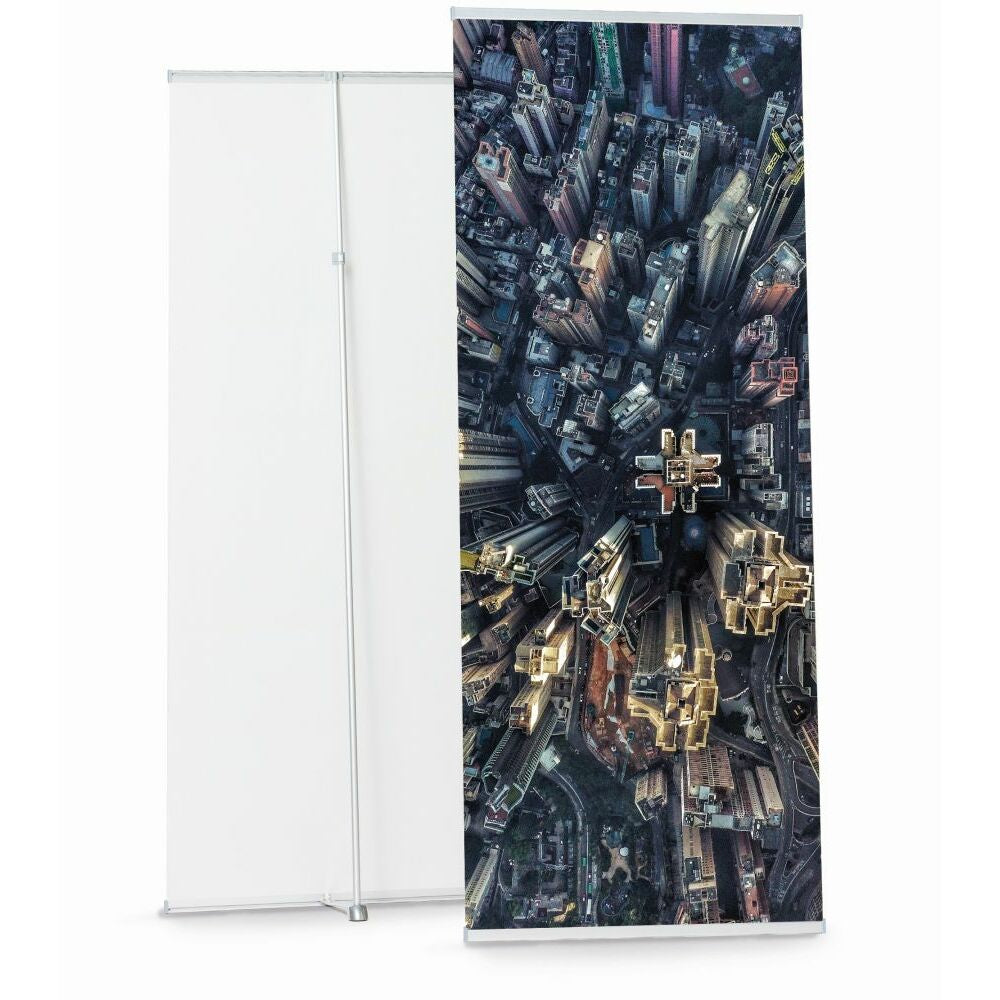 Custom Printed L-Banner Telescopic 85 x 160-220 cm