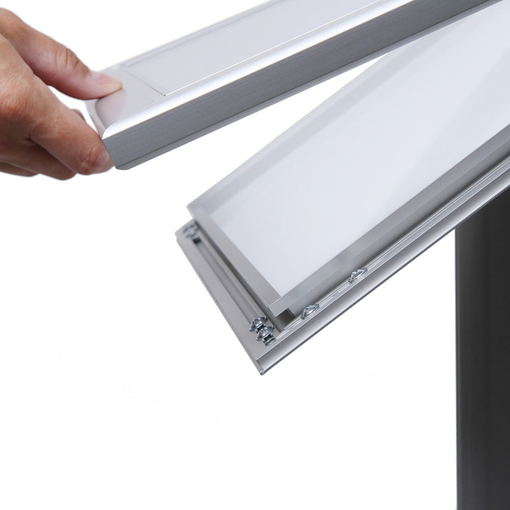 Custom Printed Lockable Menu Stand Non-Illuminated 2x A4 — view 4