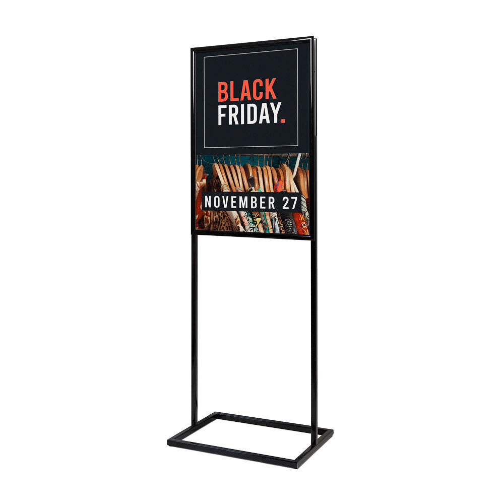 Custom Printed Poster Display Decor Click A1 Double Sided Black
