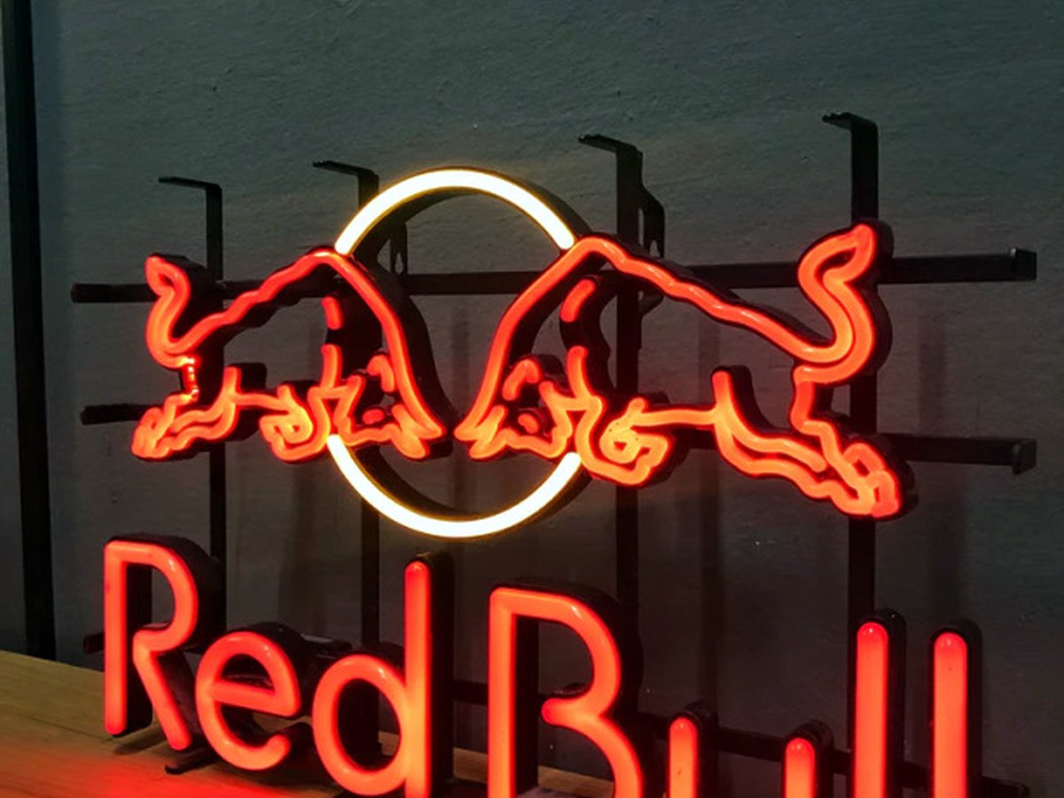 Ultra-thin LED sign with illuminated logo - additional view