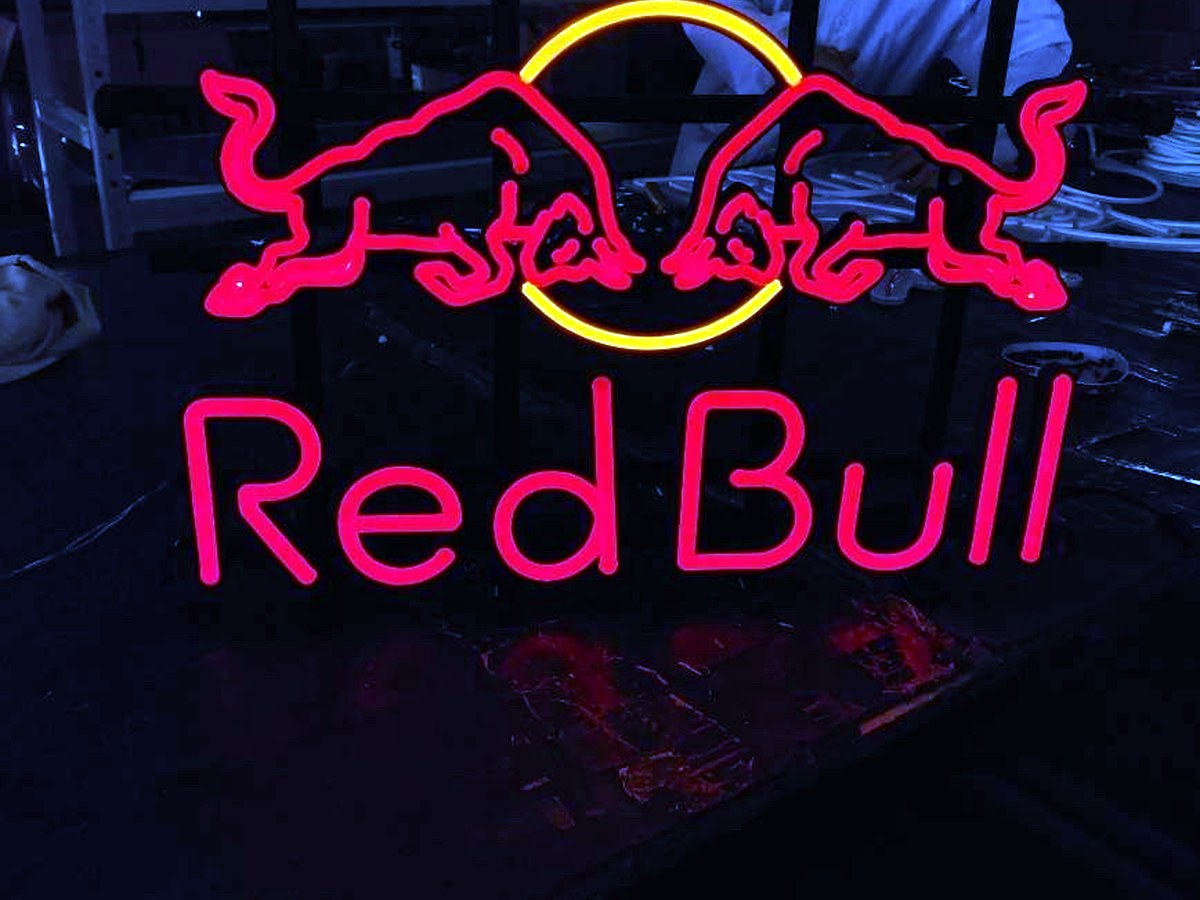 Custom infinity mirror LED sign with 3D depth effect - additional view