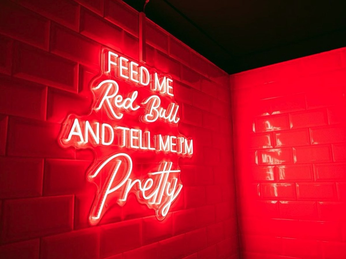 Custom infinity mirror LED sign with 3D depth effect - additional view