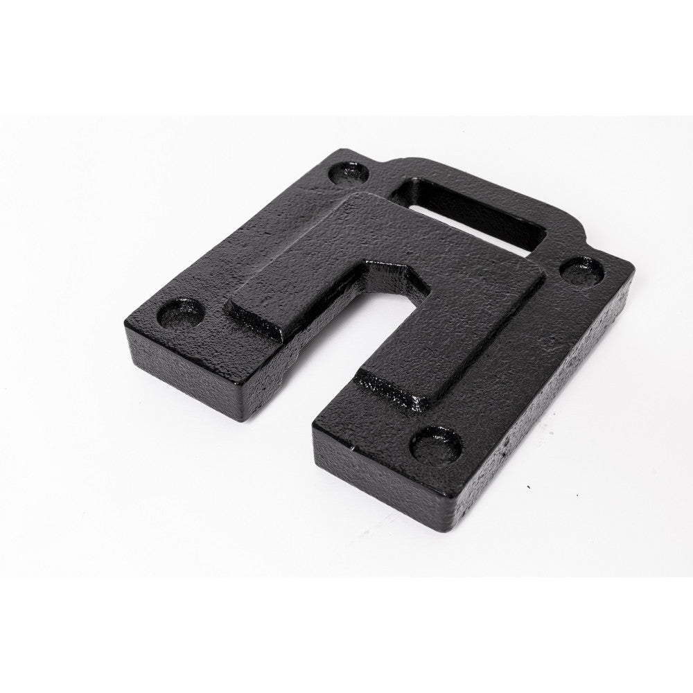 Black 5 kg steel ballast plate accessory for a 3 x 3 m event tent