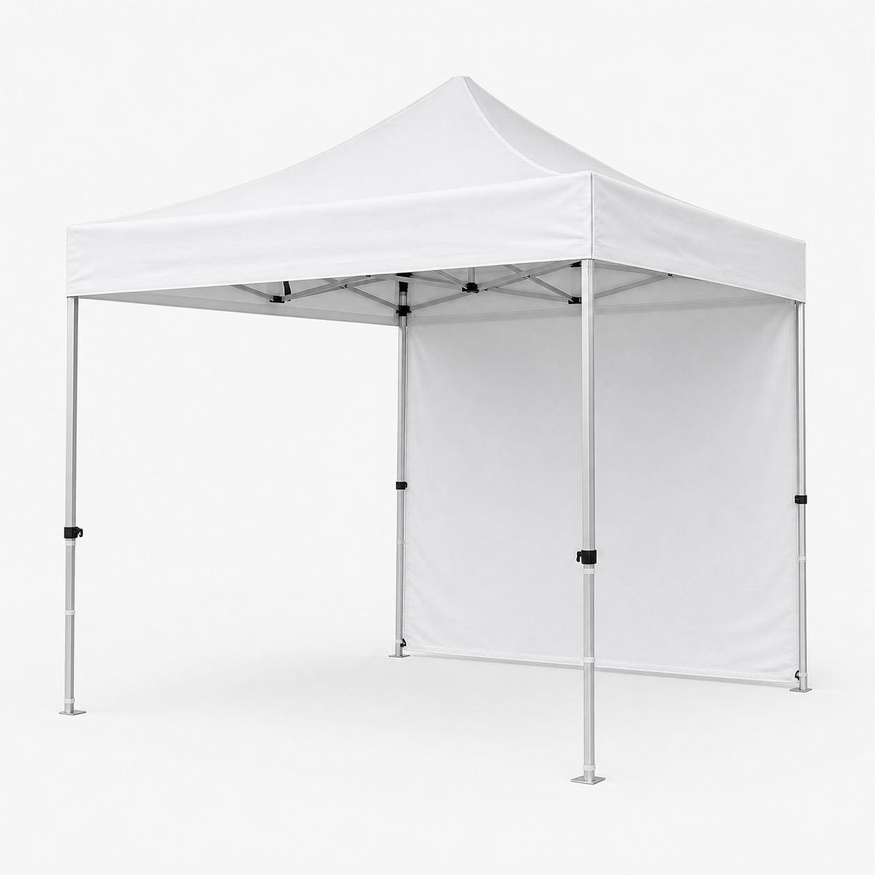 Full-height custom printed wall accessory for a 3 x 3 m event tent