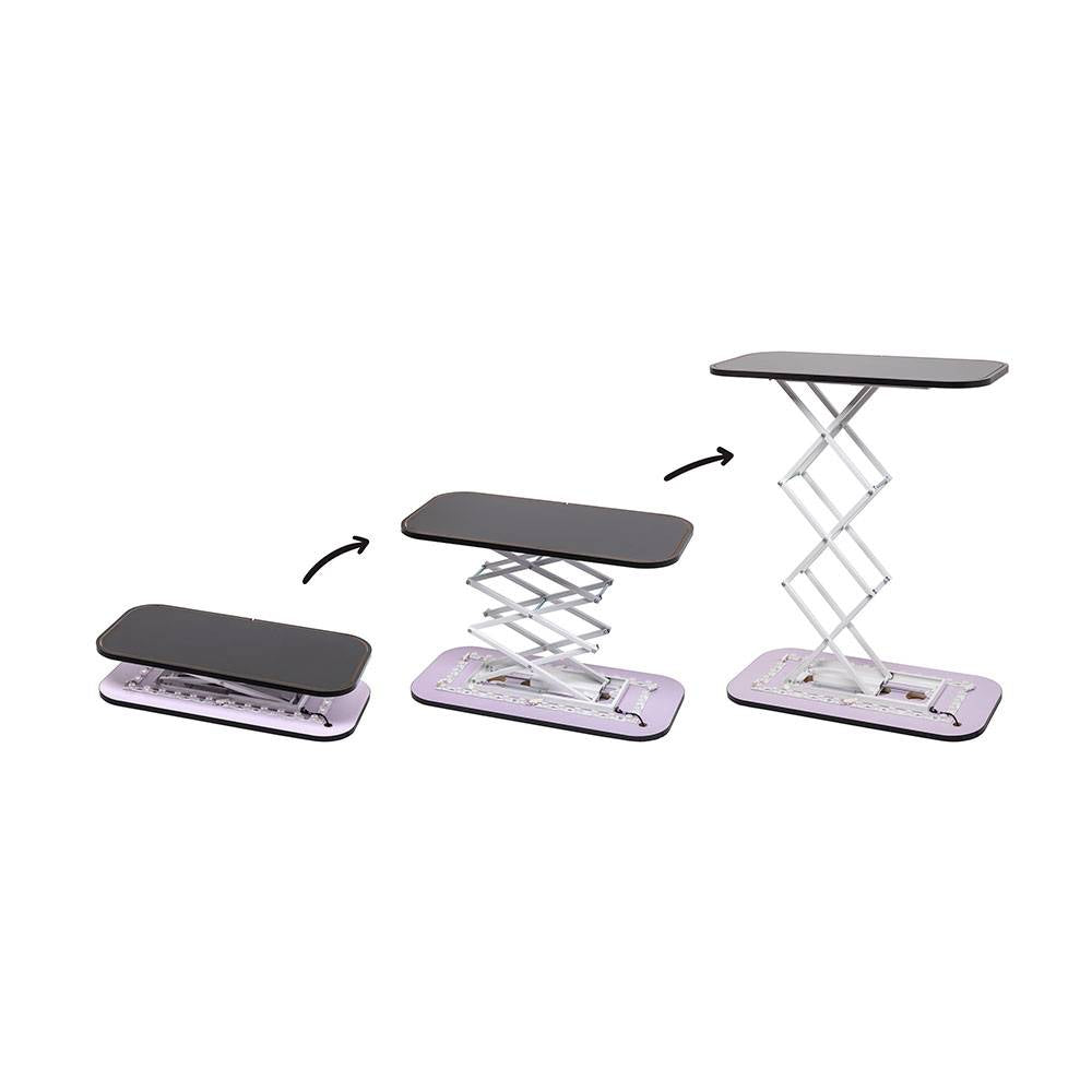 Step-by-step folding sequence of the pop-up counter