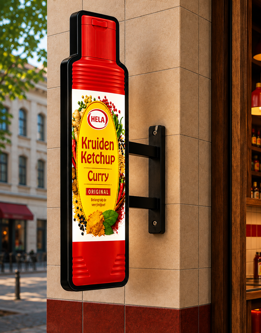 Hela Spice Wall-Mounted LED Sign Outdoor 55*17cm