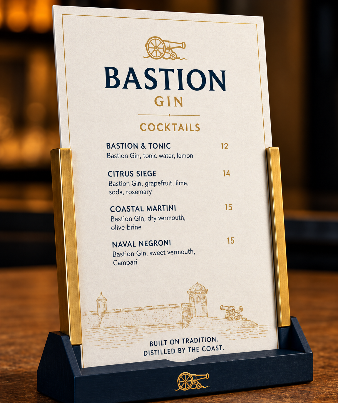 Custom Menu Holder with Vertical Menu Support