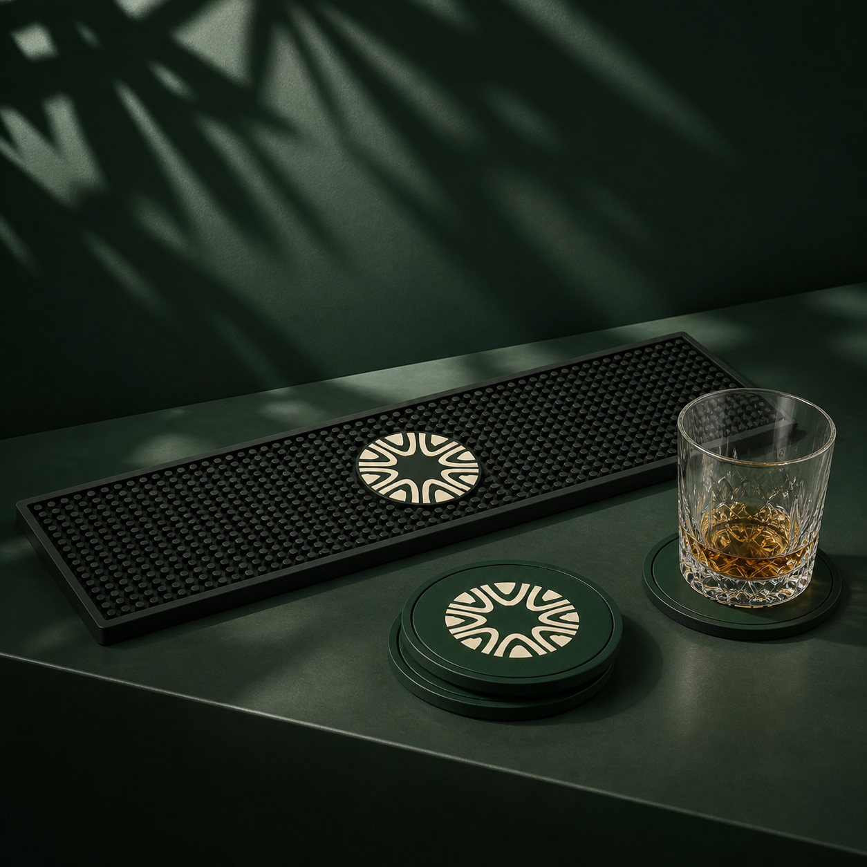 Promo Vista branded bar mats and coasters