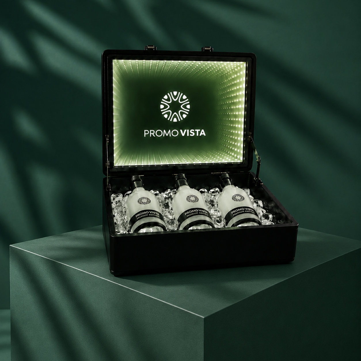 Promo Vista premium bottle case for bar activations