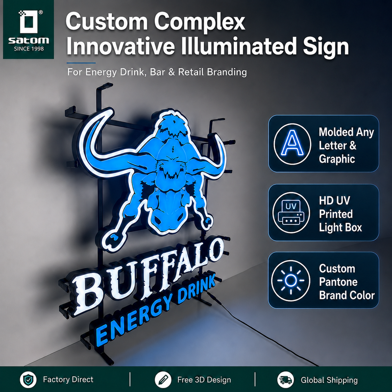 Custom LED letters sign for logo and wall branding - additional view
