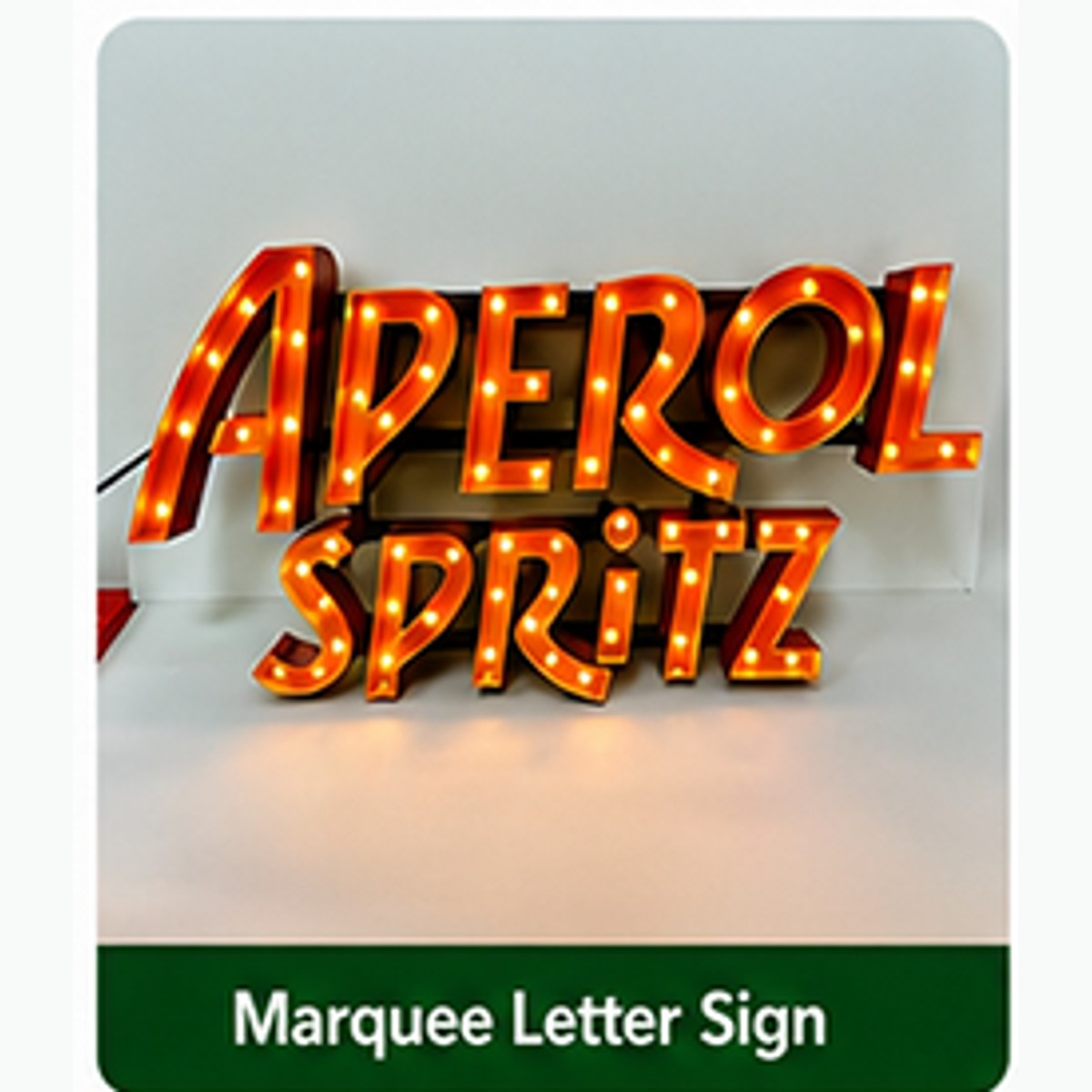 Custom marquee letter sign example for events and hospitality