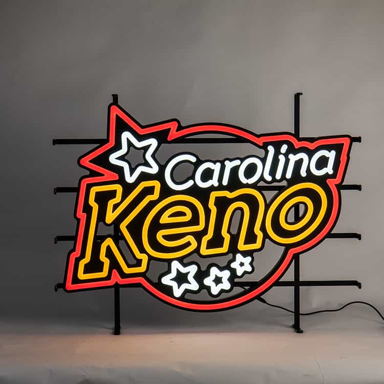 Custom LED neon sign example for brand activations - additional view